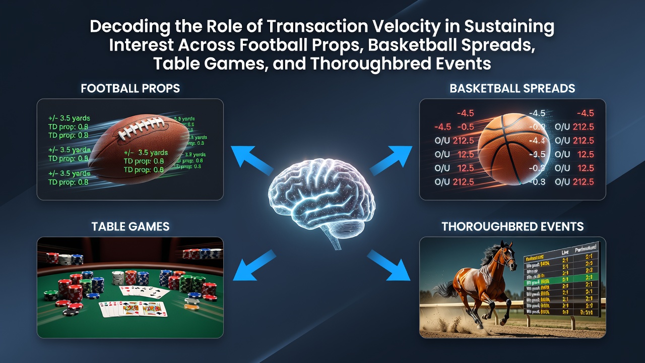 Illustration showing transaction flow across football, basketball, table games, and horse racing betting markets