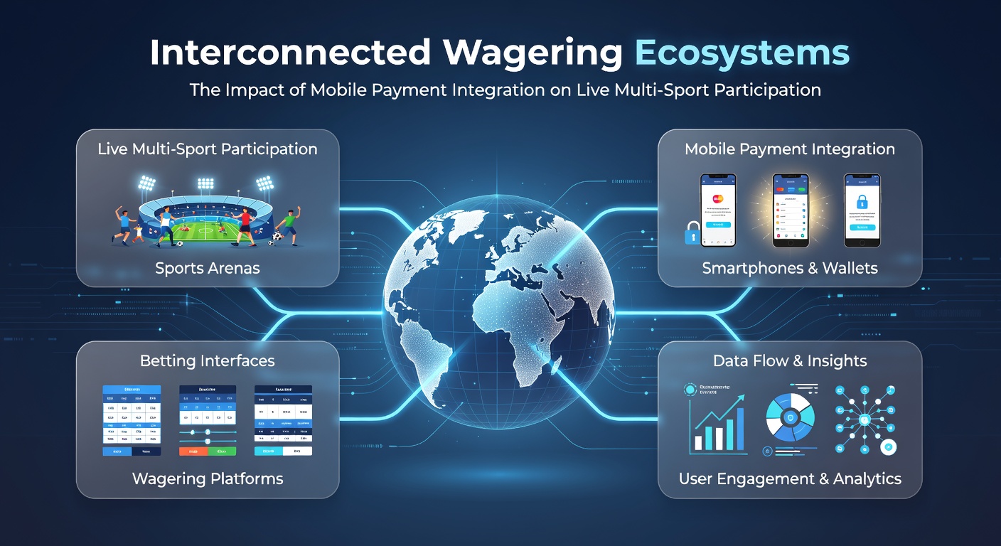 Mobile payment integration across live sports betting platforms showing seamless transactions between football, basketball, horse racing, and casino games